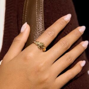 18K Gold Plated Adjustable Sun Ring